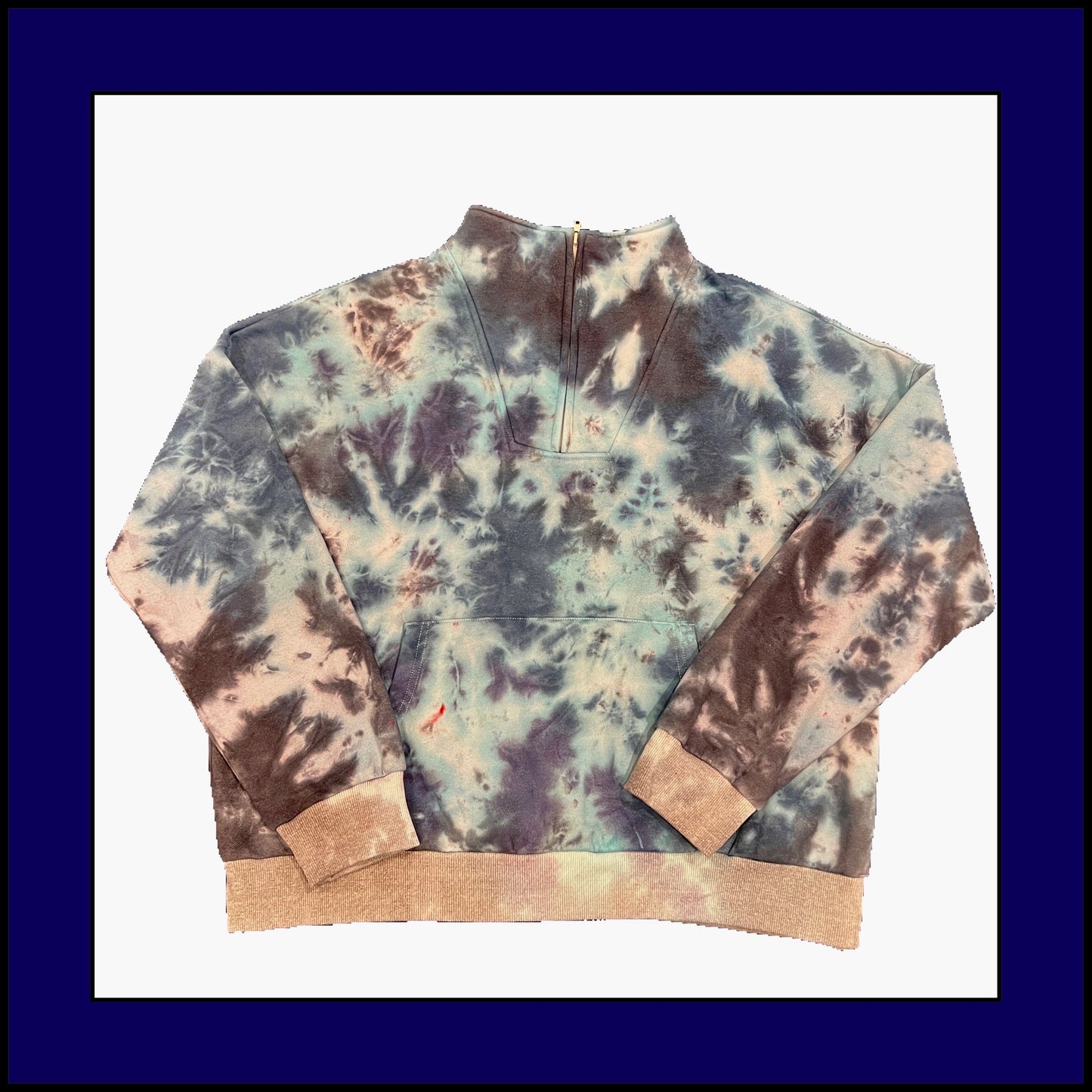 Crumple Tie Dye Sweatshirt - L