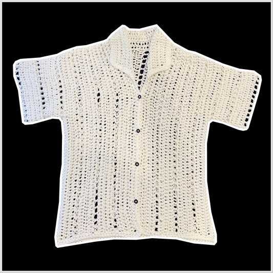 Crochet Polo Shirt