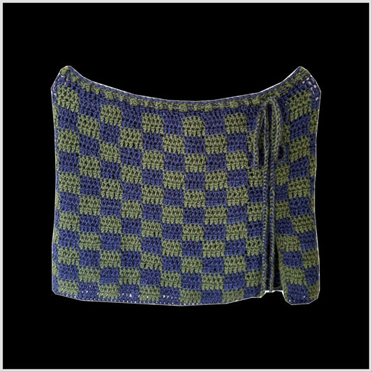 Checkered Crochet Skirt