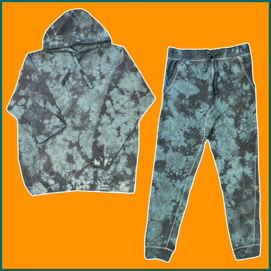Crumple Tie Dye Sweatsuit - 2XL