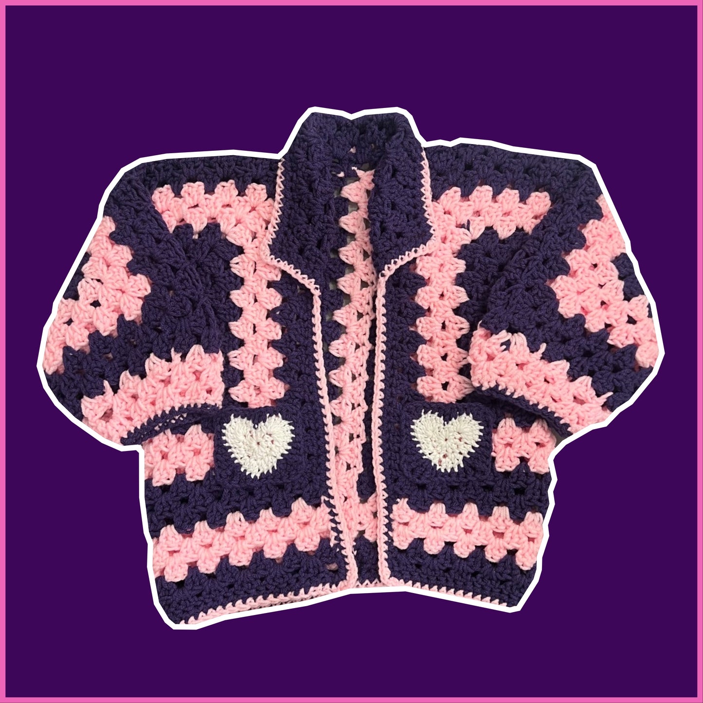 Kids Crochet Cardigan