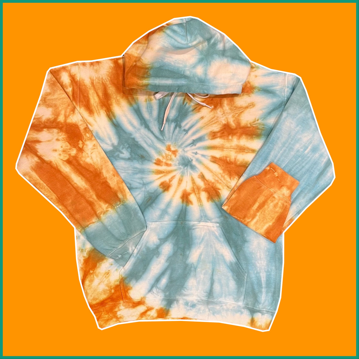 GURUNVANI Sweat-shirt à Col Rond Homme Color Blast - Pull Unisexe Tie Dye Confortable Et Tendance