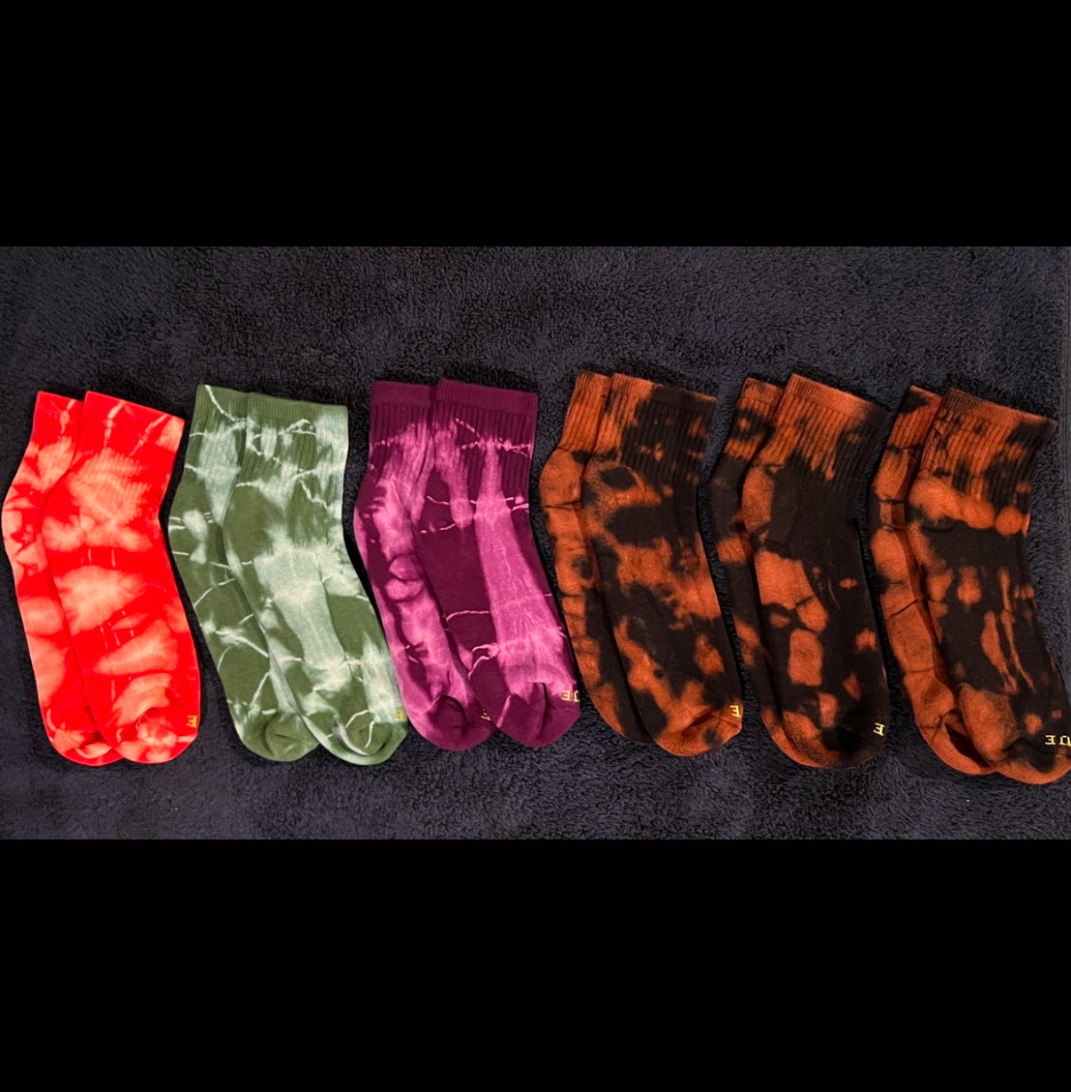 Custom Tie Dye Socks